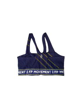 FP Movement Free People Printed Racerback Sports Bra Purple/Black  Size Small